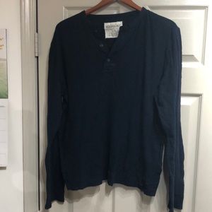 Men’s Aeropostale Blue Thermal Long Sleeve Large